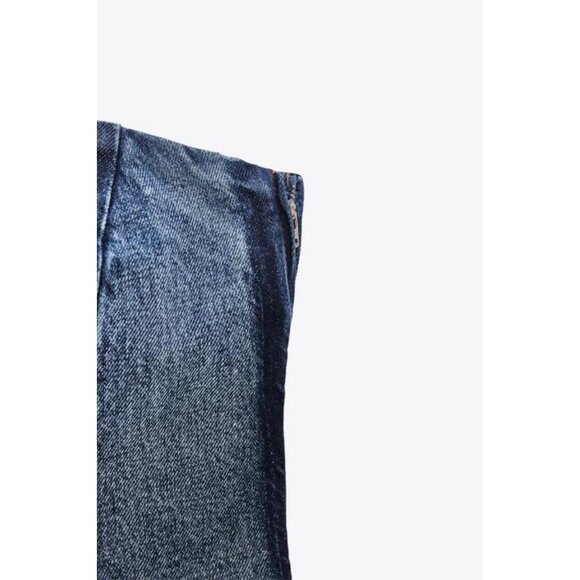 ZARA TRF DENIM BANDEAU TOP - Picture 8 of 8